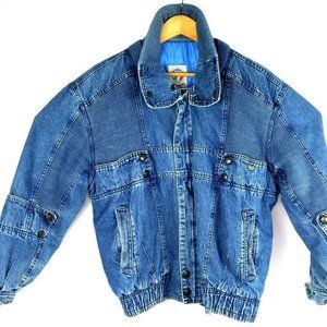 POP 84 VINTAGE DENIM  ITALIAN  Front Zipper SIZE S